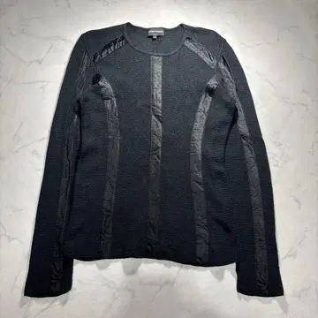 EMPORIO ARMANI tape cotton knit archive