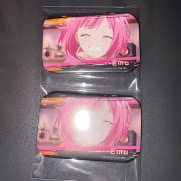 호우 에무 스퀘어 캔뱃지 영화 2점