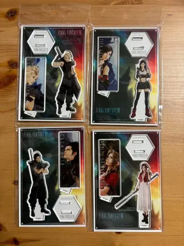 [ 새상품 미개봉 ] FFVII 아크릴 스탠드 4개 세트