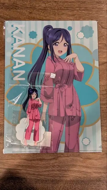 러브 라이브 카난 온천 스탬프 랠리 아크릴 스탠드 클리어 파일