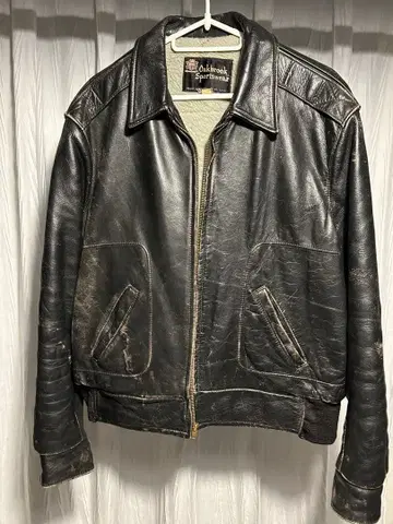 Oakbrook Sportswear 블랙 가죽 자켓