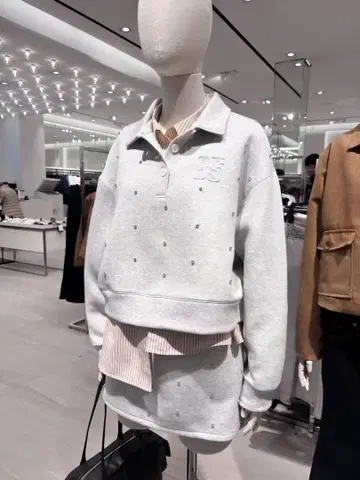 h&m 엠브로이더리 스쿠버 셋업