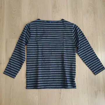 SAINT JAMES 긴팔 T셔츠 그레이/블랙 스트라이프