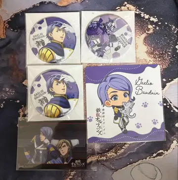 철혈의 오펀스 가엘리오 세트 캔뱃지 마네키네코 코스터