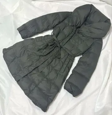 COMME CA ISM 토프 그레이지 라이트 다운 코트 M 경량