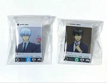 은혼 아크릴 배지 SNS풍 긴토키 히지카타