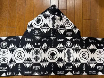 키시다단 히비야 광란 타월 판초 + 부채