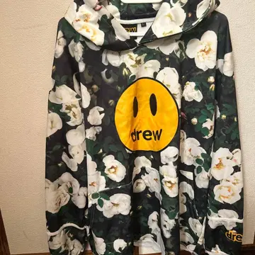 drew 플라워 프린트 후드티