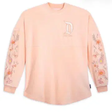 Disneyland Resort 꽃무늬 자수 스피릿 저지 피치