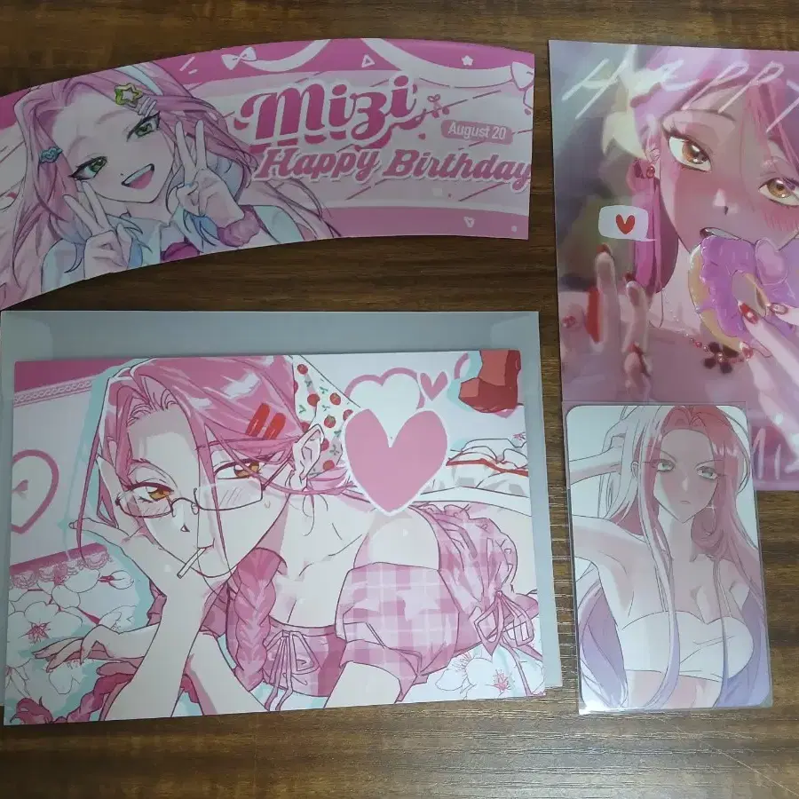 //일괄1.7//에이스테 미지 수아 생일색지 포카 티켓 에일리언 스테이지