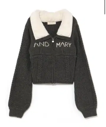 andmary Mary 로고 집업 탑