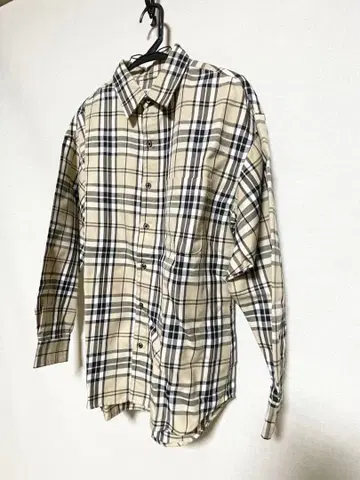 Nylaus M 사이즈 체크 무늬 긴팔 셔츠