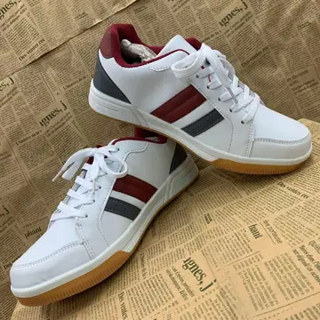 새상품 남성용 27.0cm 발수 가죽 스니커즈 화이트 1049R