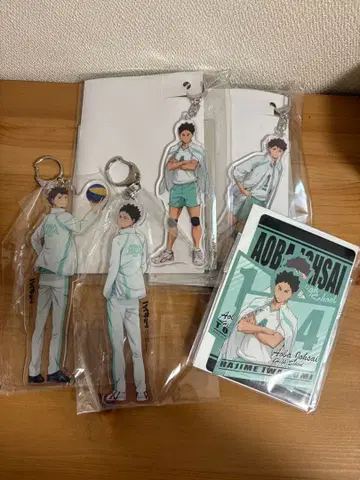 하이큐 오이카와 토오루 이와이즈미 하지메 아크릴 키링 스티커 세트