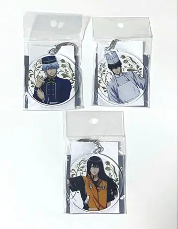 은혼 하우스텐보스 아크릴 키링 긴토키 히지카타 카츠라 3개 세트