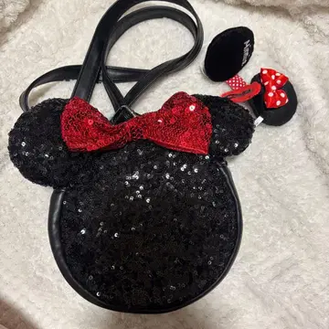 미니 마우스 스팽글 백 헤어핀 세트