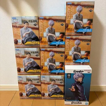 주술회전 고죠 사토루 게토 스구루 피규어 9체 세트