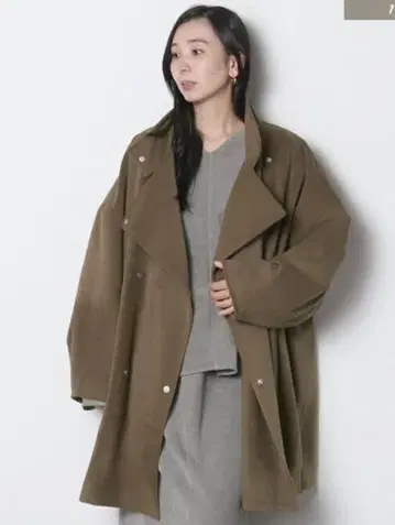 새상품 meri 미리 오버 하프 코트 저널 스탠다드 안티카