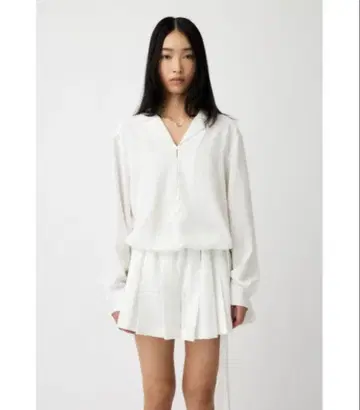 PLEATED SHIRT 미니 드레스