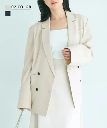 베이스 메이트 린넨 자켓 오피스 오버 사이즈