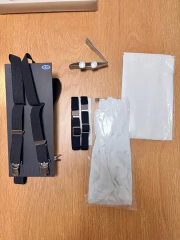 결혼식 신랑 턱시도 잡화 세트 5점