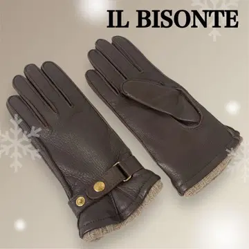 미사용품 캐시미어 이너가 따뜻한 일비종떼 가죽 그로브 장갑
