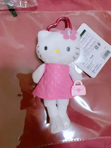 새상품 헬로키티 GOGO 갸루 스타일업 마스코트 키링 발길이