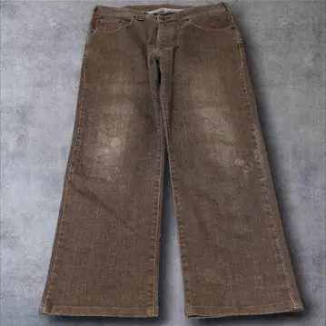 archive y2k edwin 와이드 배기 데님 브라운