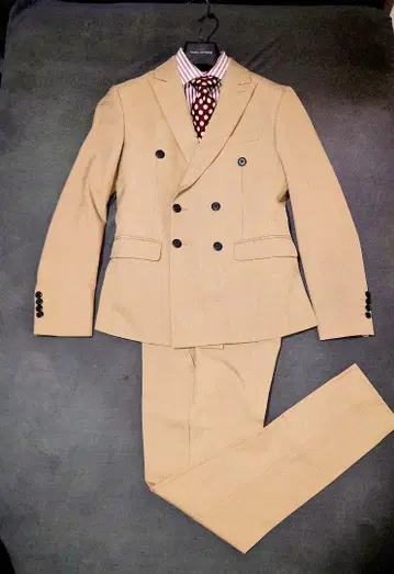 오더메이드 더블 브레스트 수트 XS 새상품급