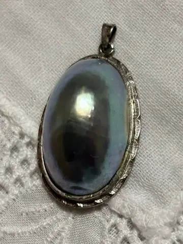 펄 펜던트 탑 스탠드 실버