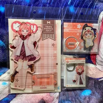 유루유리 아카자 아카리 아크릴 스탠드 아크릴 키링 세트