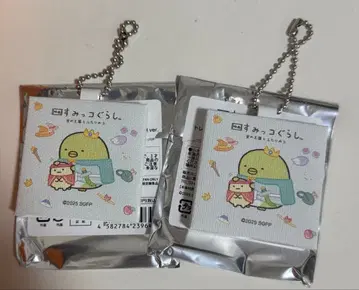 스미코구라시 하늘의 왕국과 두 사람의 이야기 미니 캔버스 키링 펭귄 2개