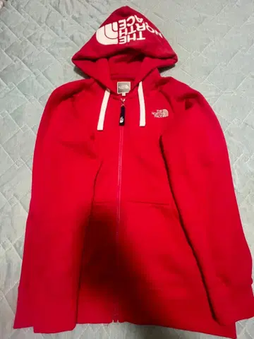 THE NORTH FACE 레드 집업 후드티