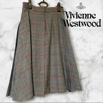 Vivienn WestwoodRED LABEL 체크 플리츠 스커트