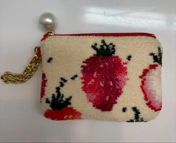 페이러 키&카드 파우치 스트로베리 도트