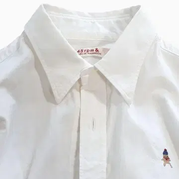 빈티지 45rpm 인도 카디 원포인트 자수 롱 슬리브 블라우스