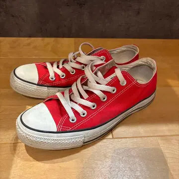 ALL STAR 레드 로우컷 스니커즈