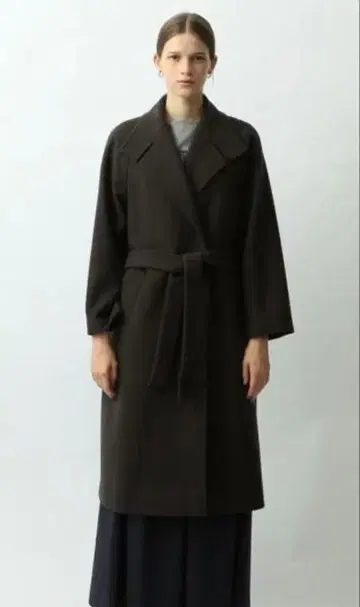 Steven Alan 코트/S/울 클리닝 완료 롱 코트 벨트