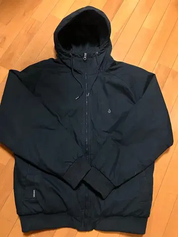 네이비 후드 부착 자켓