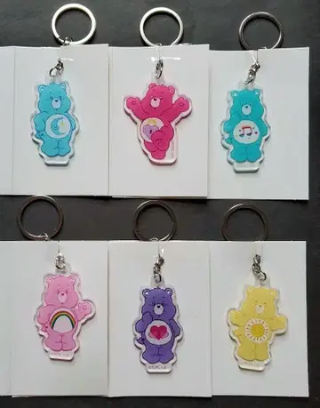 케어베어 아크릴 키링 6종 세트