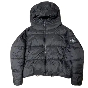 Calvin Klein Jeans 블랙 다운 자켓