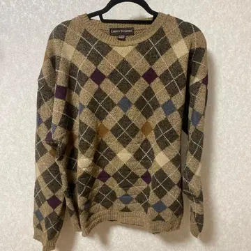 LIBERTY SWEATERS 다이아몬드 패턴 니트 M