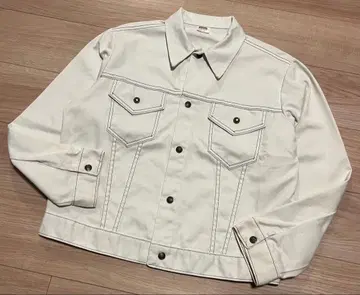 70s 몽고메리 워드 트래커 자켓 트윌 화이트 자켓 구제 의류