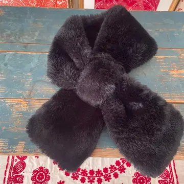 마리콴트/겨울 상품/따뜻한/머플러/블랙