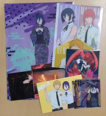 체인소 맨 레제편 굿즈 세트 엽서 클리어 파일 외