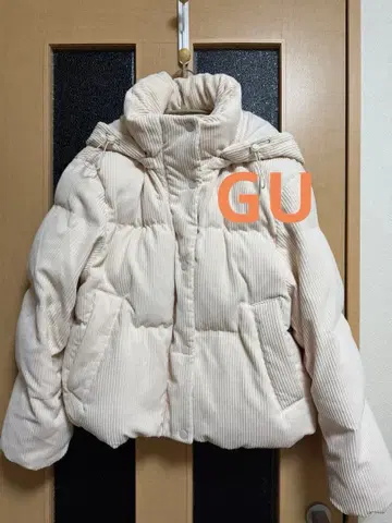 GU 히트 패디드 코듀로이 블루종