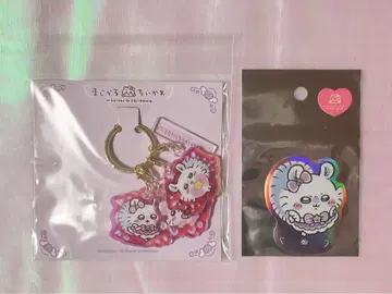 마법소녀 치이카와 모몽가 변신! 아크릴 참 홀로그램 스티커