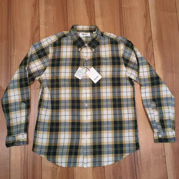 Gymplex 그린 x 베이지 체크 긴팔 셔츠 16