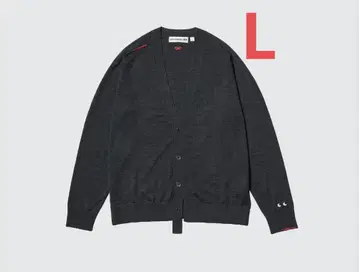 [ 새상품 ] UNIQLO x ANYA HINDMARCH V넥 가디건 L