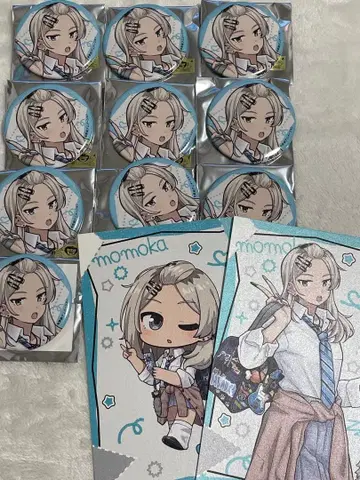 걸즈밴드크라이 카와라기 모모카 캔뱃지 엽서 헤이세이 갸루